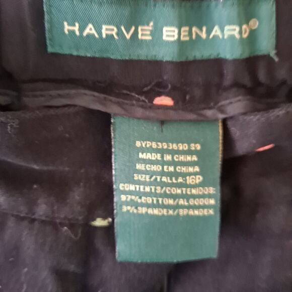 Black multicolored polka dotted Crop Pant - Sz 16P - Picture 5 of 14